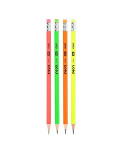 Graphite Pencil HB w/eraser12PCS/box Asst. 2