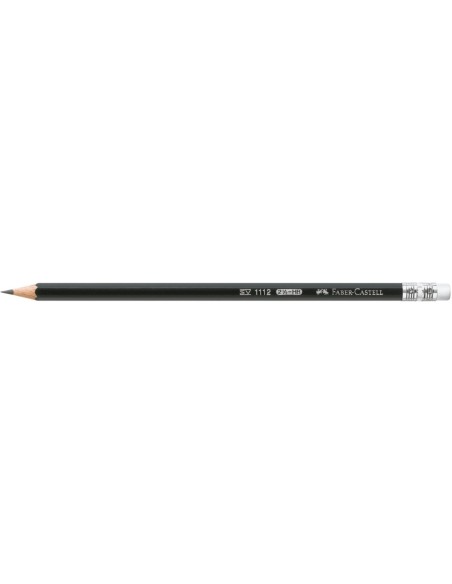 Faber-Castell 1112 graphite pencil with eraser, HB