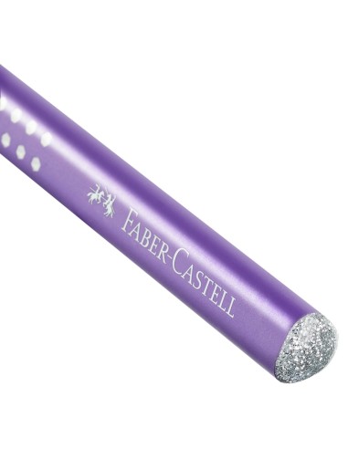 Harilik pliiats Faber-Castell Jumbo Sparkle lilla