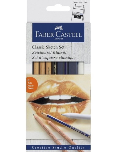 Komplekt Faber-Castell visandamiseks klassikaline 6tk/pk