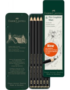 Pliiatsikomplekt Pitt Graphite Matt 6-osa 2