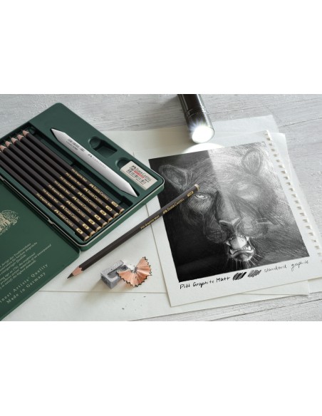 Set Pitt Graphite Matt tin of 11