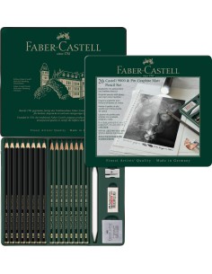 Set Pitt Graphite Matt & Castell 9000