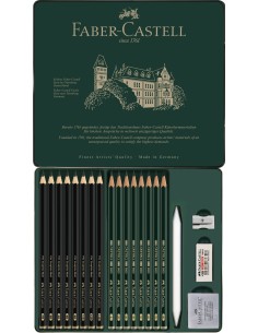 Pliiatsikomplekt Pitt Graphite Matt ja Castell 9000 20-osa 2