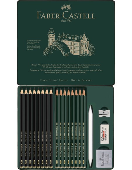 Set Pitt Graphite Matt & Castell 9000