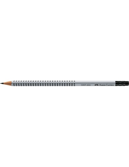 Harilik pliiats Faber-Castell Grip 2001 B kustukummiga