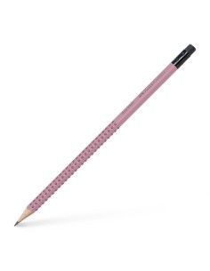 Harilik pliiats Faber-Castell Grip 2001 B kustukummiga roosa