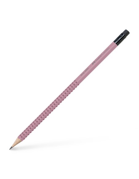 Harilik pliiats Faber-Castell Grip 2001 B kustukummiga roosa