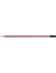 Harilik pliiats Faber-Castell Grip 2001 B kustukummiga roosa 2