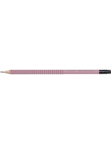 Harilik pliiats Faber-Castell Grip 2001 B kustukummiga roosa