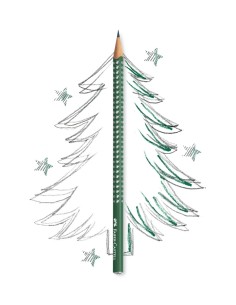 Graphite pencil Sparkle forest green 2