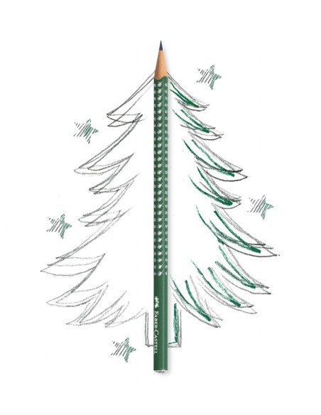 Harilik pliiats Faber-Castell Sparkle roheline