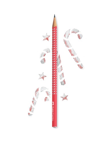 Harilik pliiats Faber-Castell Sparkle punane