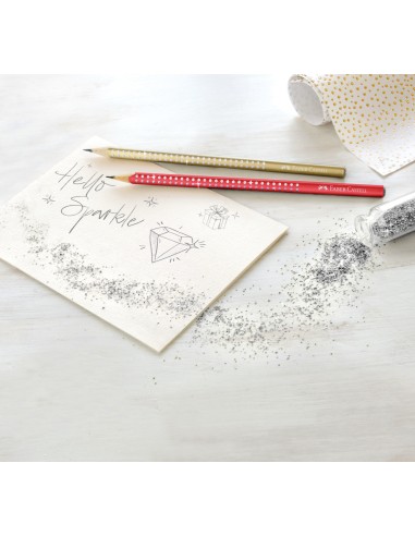 Harilik pliiats Faber-Castell Sparkle punane