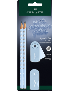 Pencil set Sparkle sky blue BC