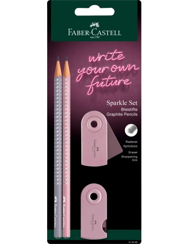Pencil set Sparkle rose shadows BC