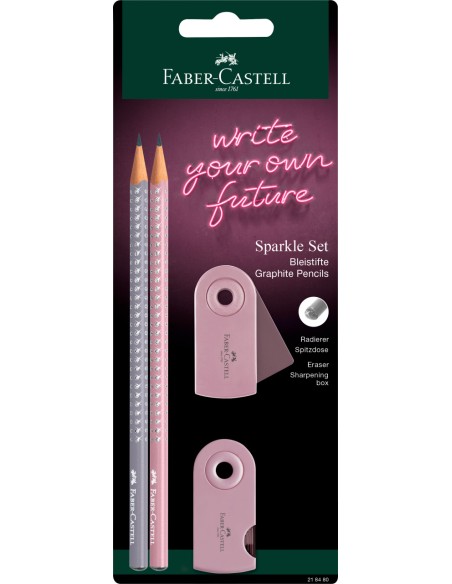 Pencil set Sparkle rose shadows BC