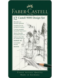 Harilik pliiats Faber-Castell 9000 5B-5H 12tk komplektis 2