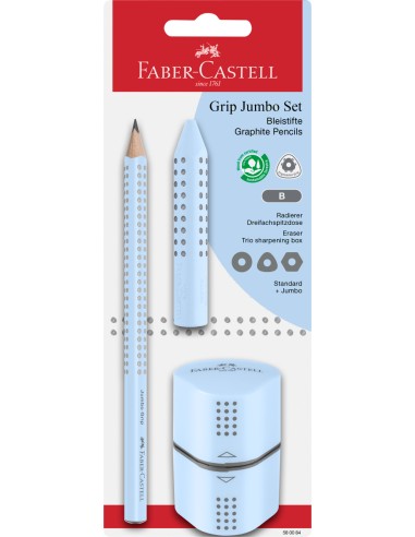 Set Jumbo Grip sky blue BC