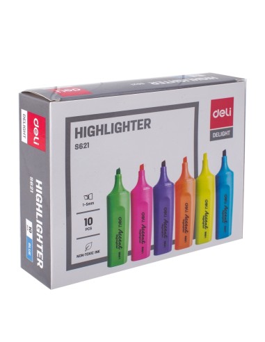 Tekstimarker DELI Accent 1-5mm  sinine