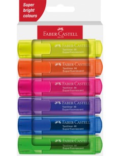 Tekstimarkerite komplekt Faber-Castell 46 superhelendav 6-värvi