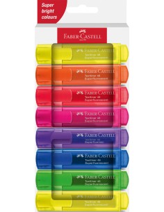 Tekstimarkerite komplekt Faber-Castell 46 superhelendav 8-värvi