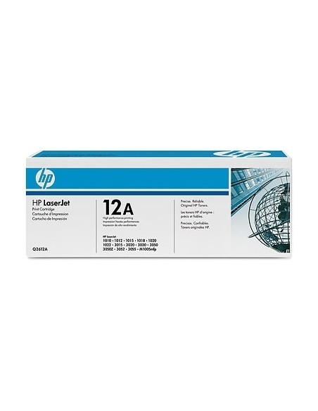 Toonerikassett HP 12A, Black, UltraPrecise Technology