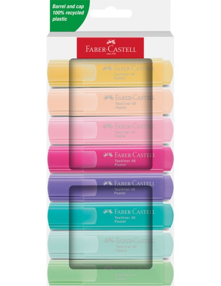 Tekstimarkerite komplekt Faber-Castell 46 pastell 8-värvi