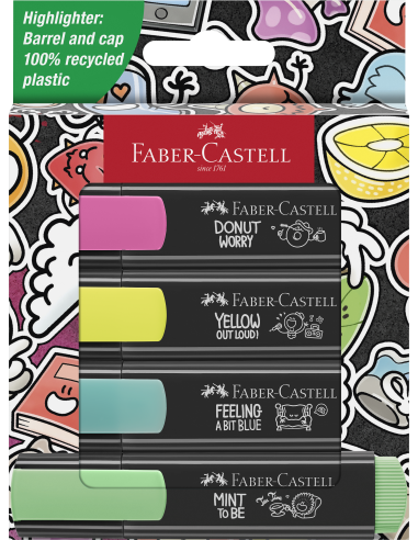 Highlighter TL Graffiti cardboard set 4x
