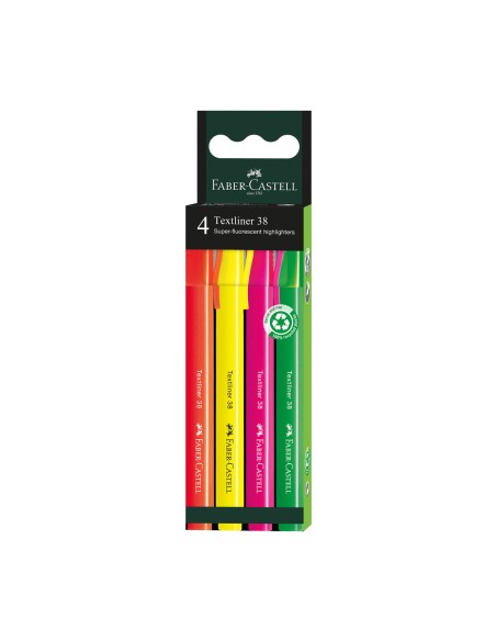 Highlighter TL 38 wallet of 4 cardboard