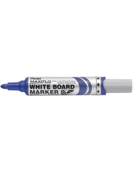 Valgetahvlimarker Pentel Maxiflo ümar ots 6mm sinine