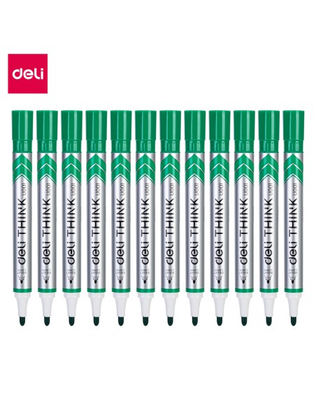 Whiteboard Marker Deli Bullet tip：1.8mm Deli