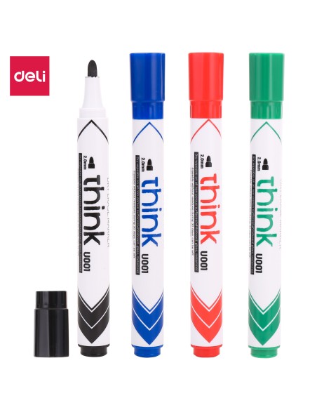 Whiteboard Marker Deli Bullet tip：1.8mm Deli