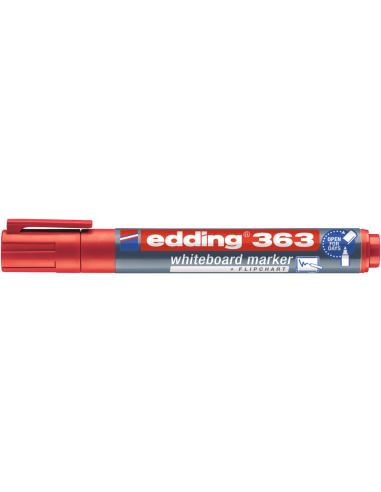 Valgetahvlimarker Edding 363 A8 punane, lõigatud ots 1-5mm