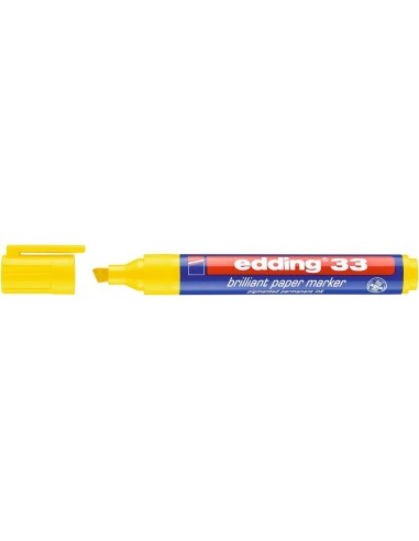 edding 33 brilliant paper marker yellow