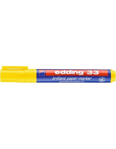 edding 33 brilliant paper marker yellow