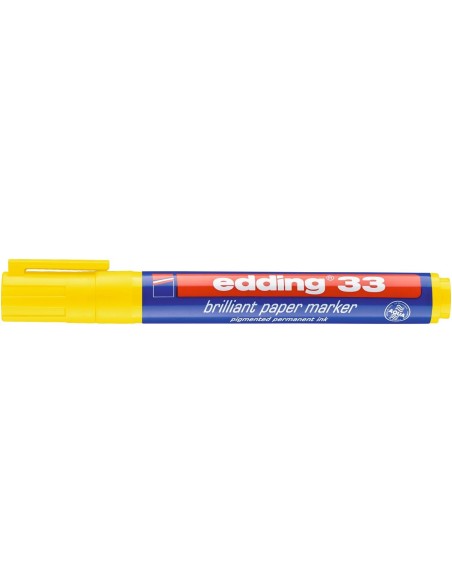 edding 33 brilliant paper marker yellow