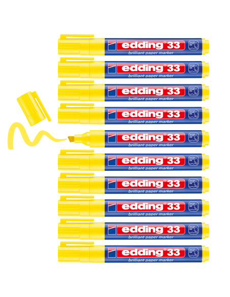 Paberimarker Edding 33, 1-5mm kollane