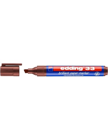 edding 33 brilliant paper marker brown