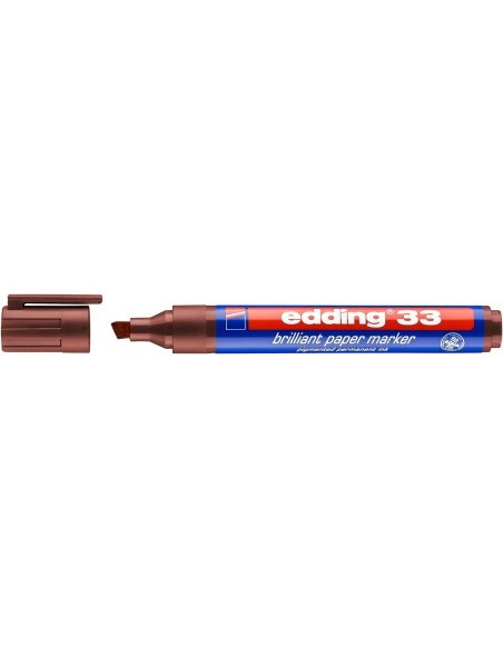 edding 33 brilliant paper marker brown