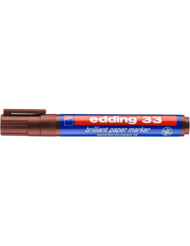 edding 33 brilliant paper marker brown