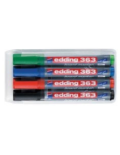 Whiteboard marker edding 363, set of 4 assorted