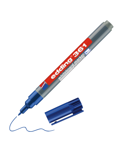 Valgetahvlimarker Edding 361 sinine, 1mm