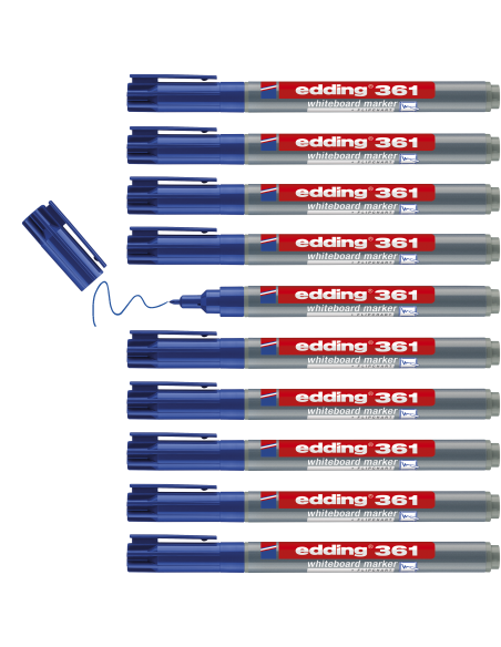 Valgetahvlimarker Edding 361 sinine, 1mm
