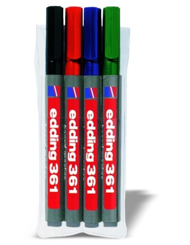edding 361 whiteboard marker set of 4 assorted
