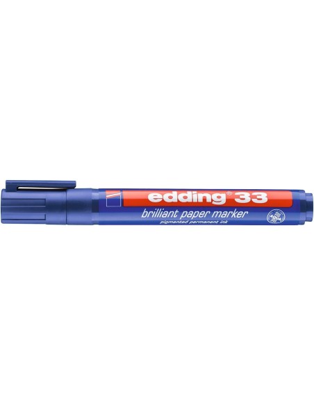 edding 33 brilliant paper marker blue
