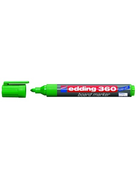 Valgetahvlimarker Edding 360 A8 roheline, ümar ots 1,5-3mm