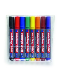 edding 360 whiteboard marker set of 8 assorted