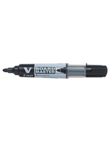 Valgetahvlimarker Pilot V Board Master, vahetatav padrun, must, ümar ots 2,3mm