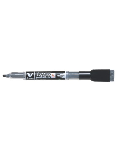 Pilot V Board Master S Whiteboard Marker - Extra Fine - Black with Eraser